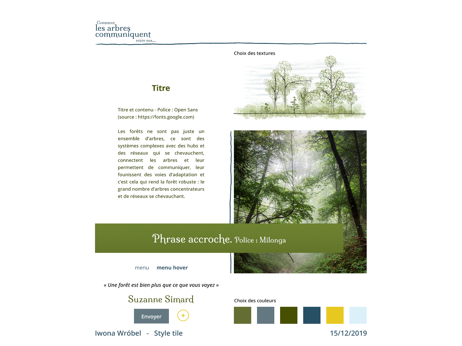 Style Tile Site Comment les arbres communiquent entre eux