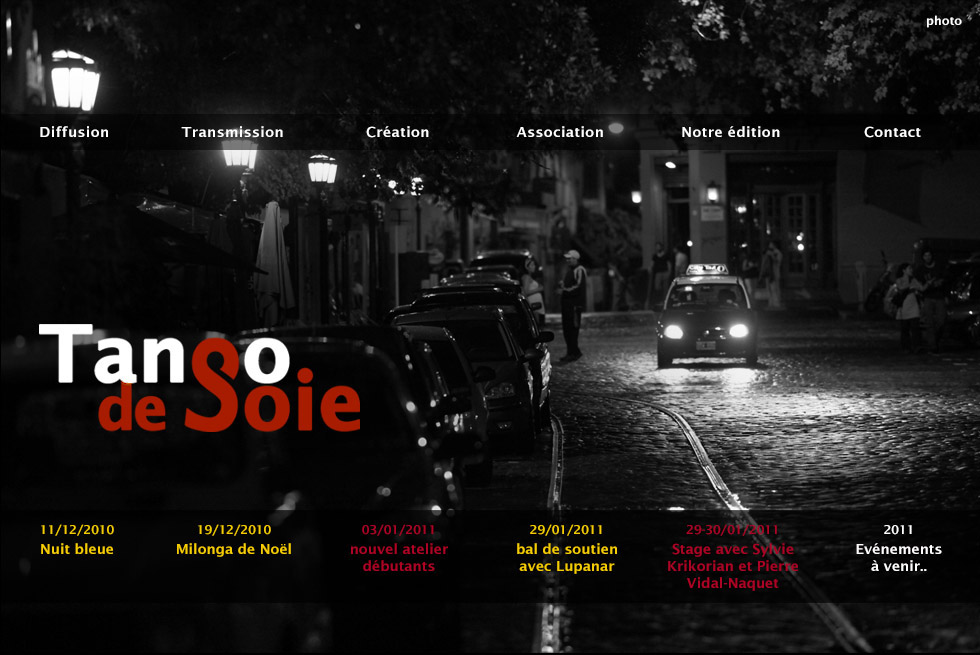 site web Tango de soie