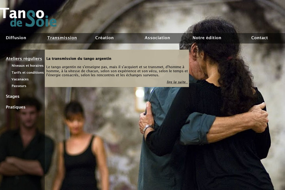 site web Tango de soie