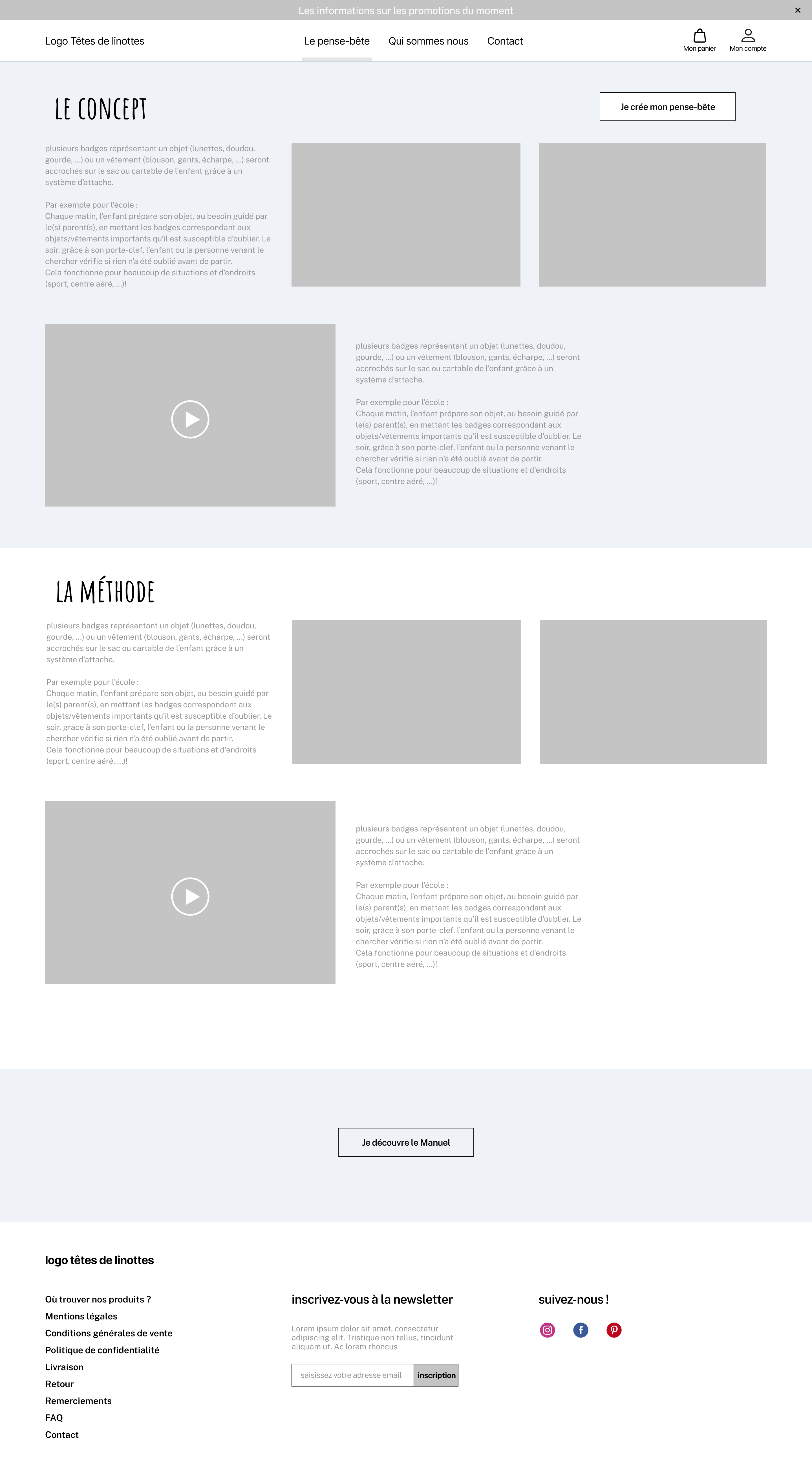 Wireframe le concept